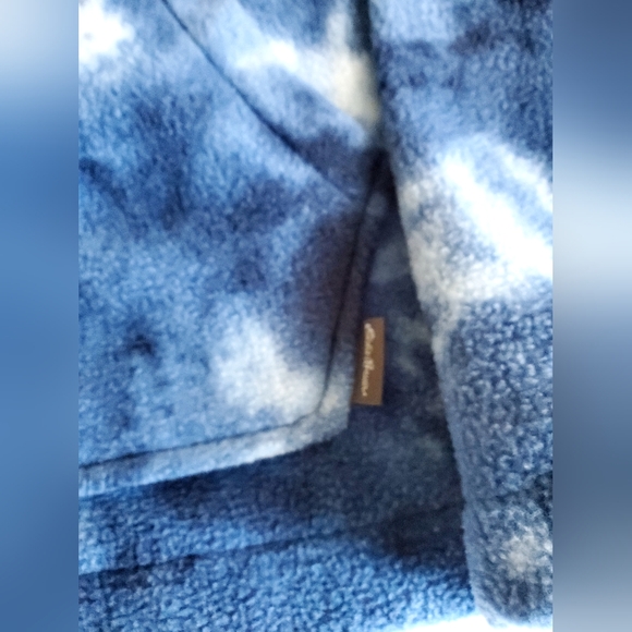 Eddie Bauer Kid's  Blue Tie Dye Fleece  Sweatshirt Jacket Size Medium 10/12 - Picture 4 of 7